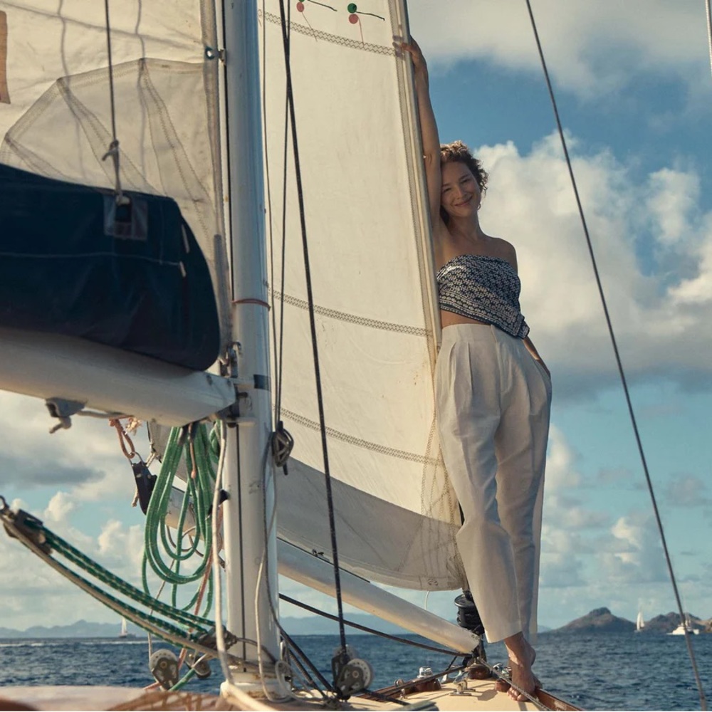 Doen louvre pants salt